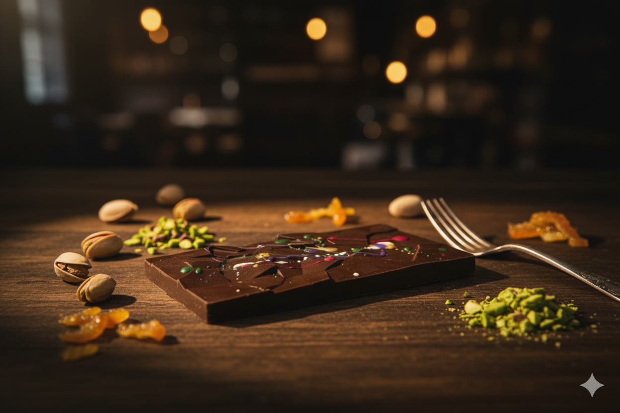 Roasted Crunchy Pistachio Praline - Crackle Chocolate - 200g