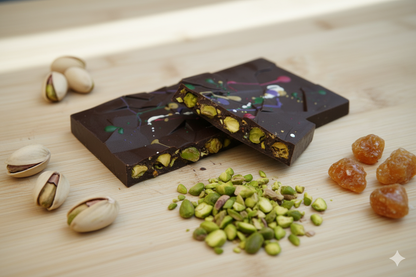 Roasted Crunchy Pistachio Praline - Crackle Chocolate - 200g