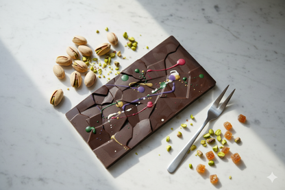 Roasted Crunchy Pistachio Praline - Crackle Chocolate - 200g